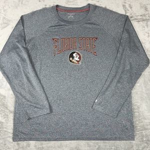 Florida State‎ Seminoles Champion Shirt Adult XL Heather Gray Long Sleeve Mens